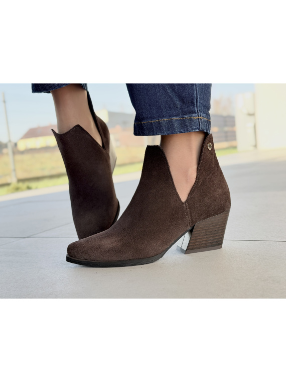 Brązowe kowbojki ze skóry naturalnej OLEKSY – polska jakość i styl