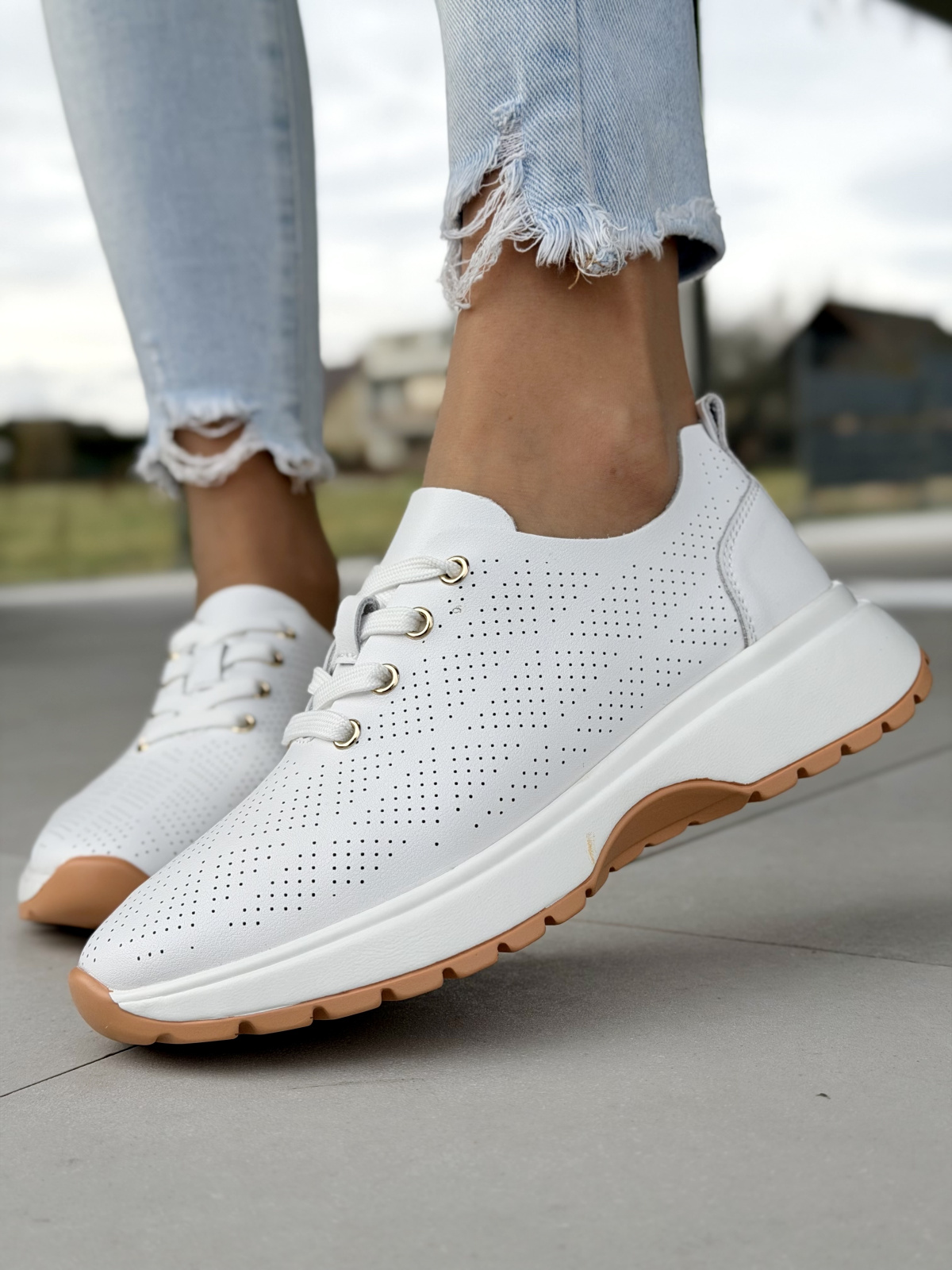 Skórzane sneakersy OLEKSY | Polska jakość, kobiecy styl