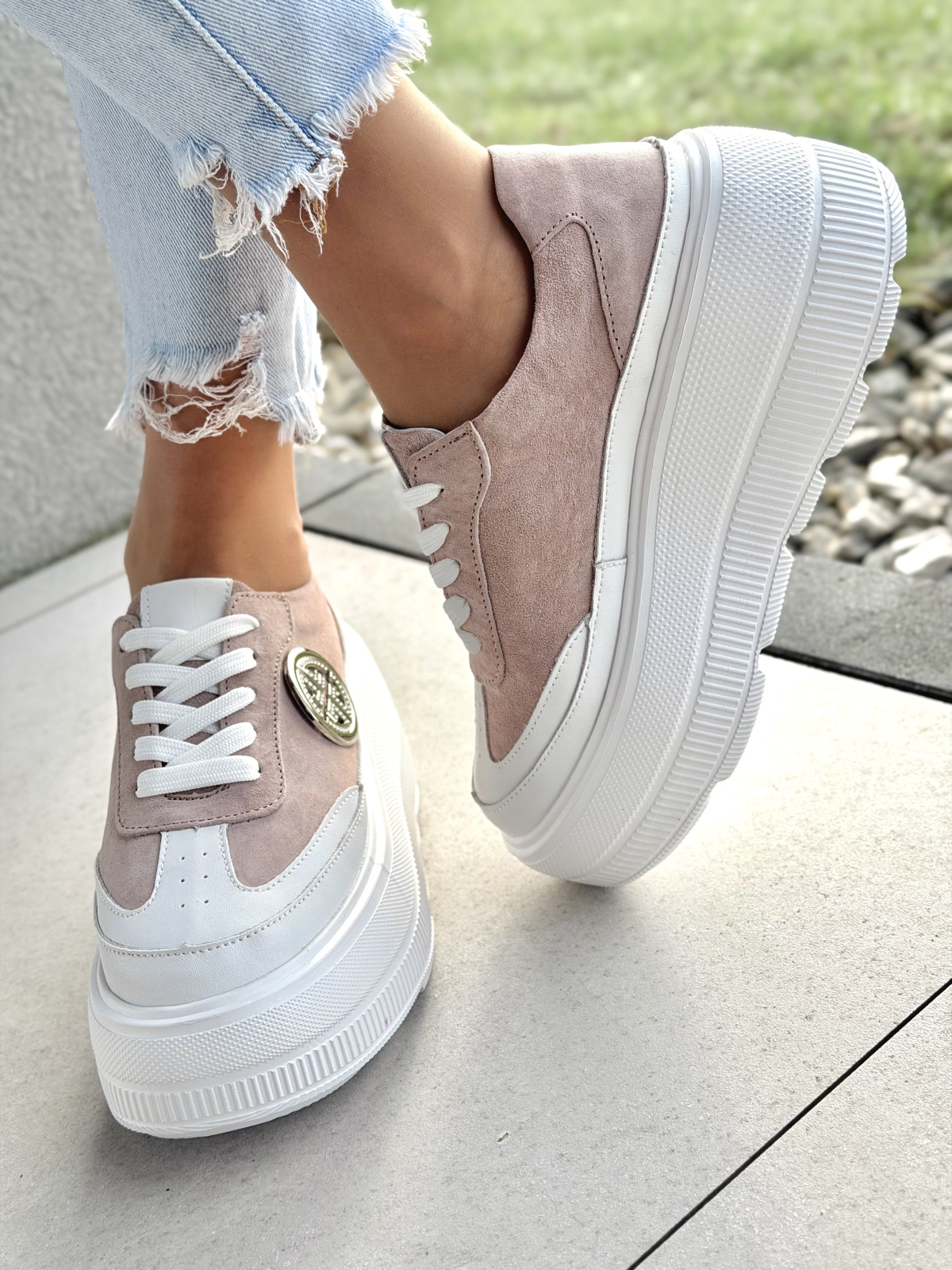 Skórzane sneakersy OLEKSY | Polska jakość, kobiecy styl