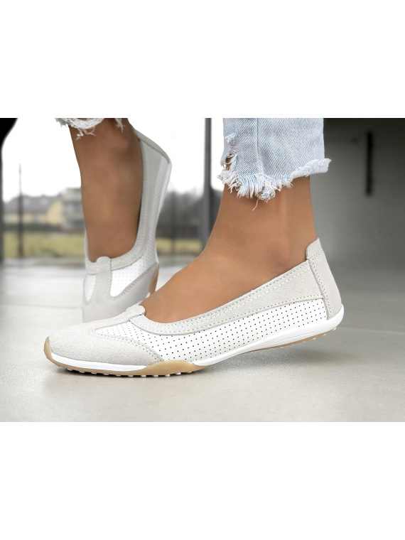 Balerinki ze skóry naturalnej OLEKSY