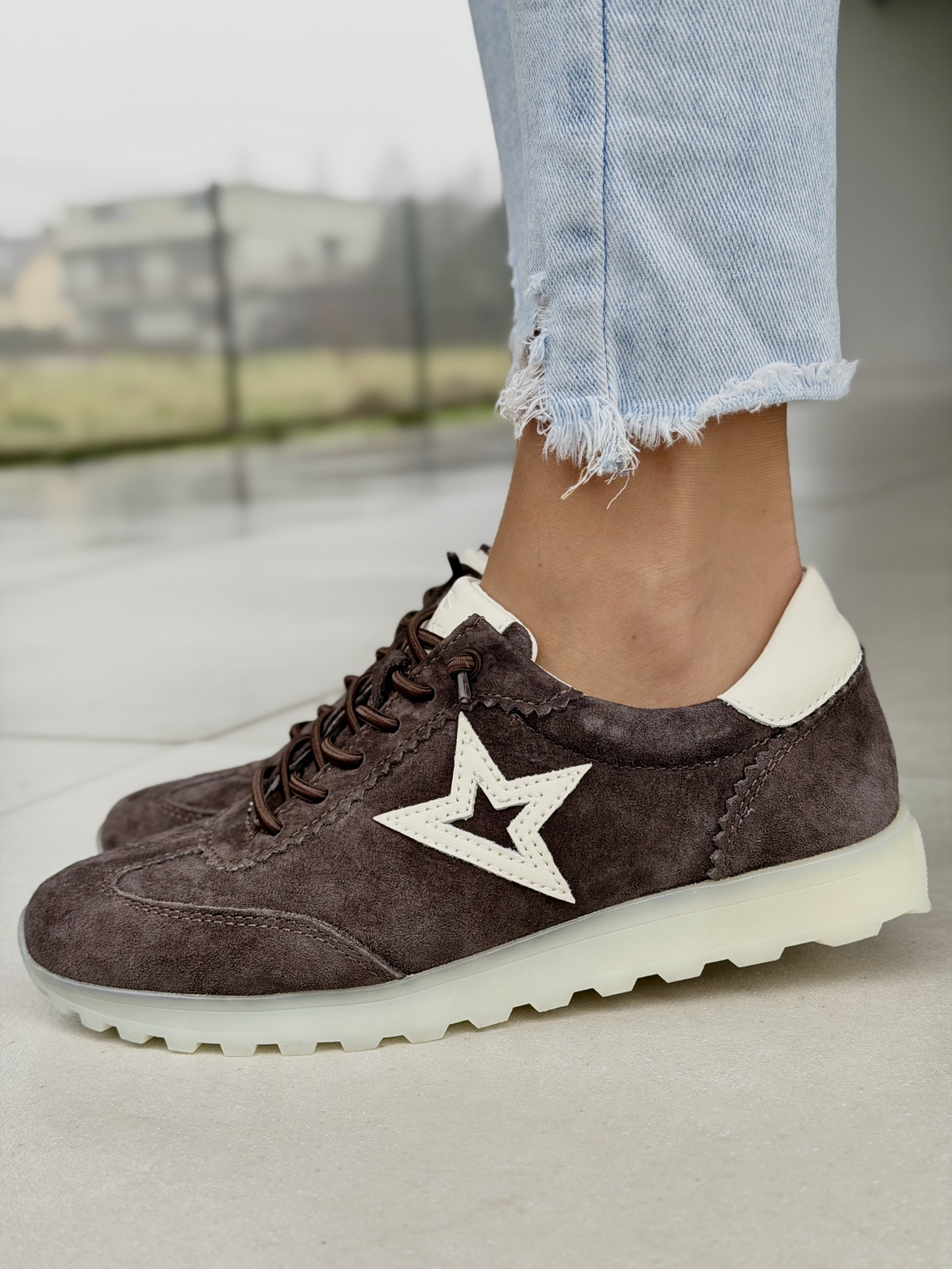 Sneakersy damskie skórzane OLEKSY