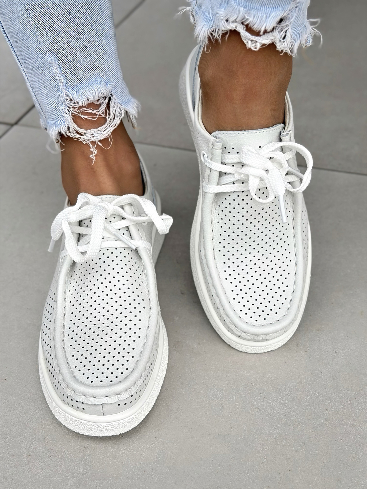 Półbuty damskie OLEKSY ze skóry naturalnej