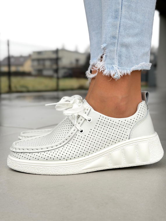 Półbuty damskie OLEKSY ze skóry naturalnej