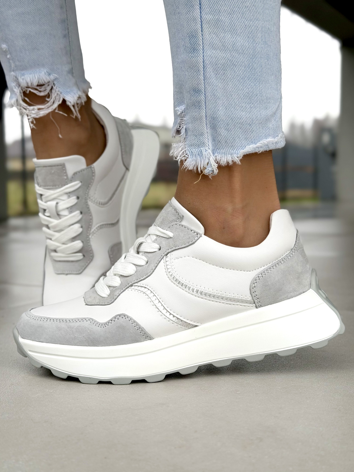 Sneakersy OLEKSY ze skóry naturalnej – luksus na co dzień