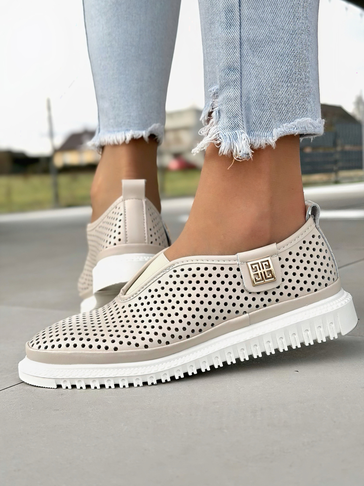 Mokasyny damskie OLEKSY ze skóry naturalnej