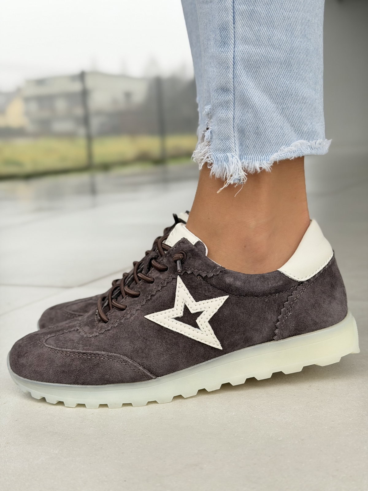 Sneakersy damskie skórzane OLEKSY