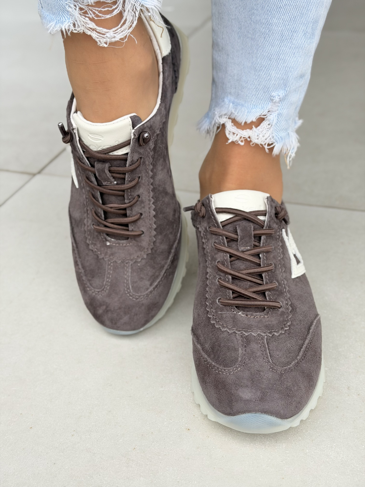 Sneakersy damskie skórzane OLEKSY