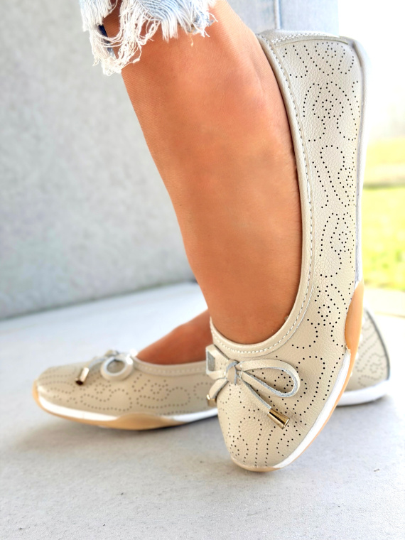 Balerinki ze skóry naturalnej OLEKSY