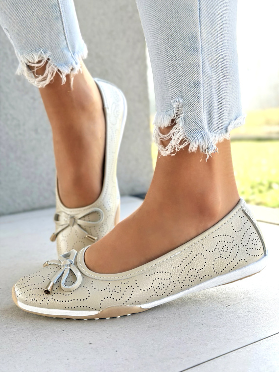 Balerinki ze skóry naturalnej OLEKSY