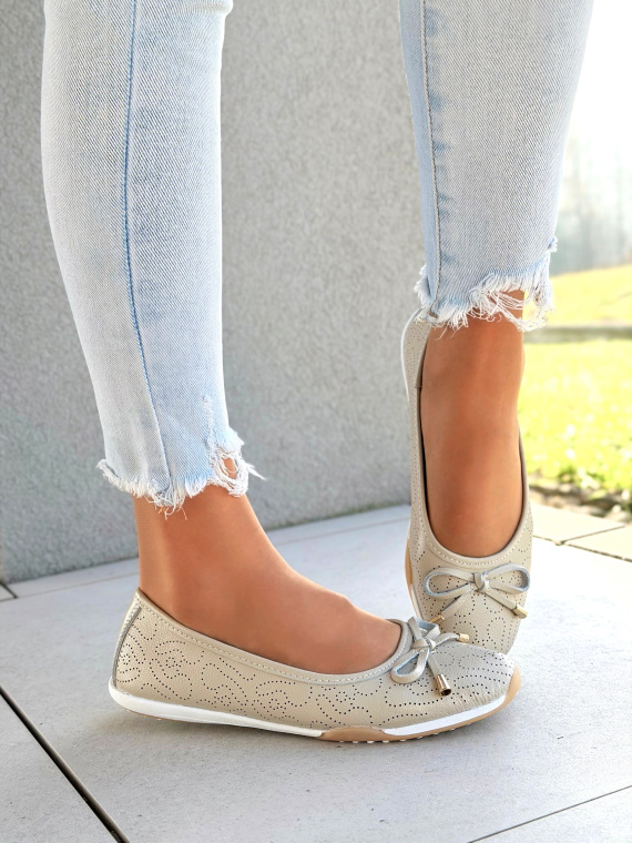 Balerinki ze skóry naturalnej OLEKSY