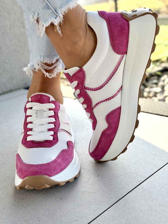 Damskie sneakersy OLEKSY ze skóry naturalnej