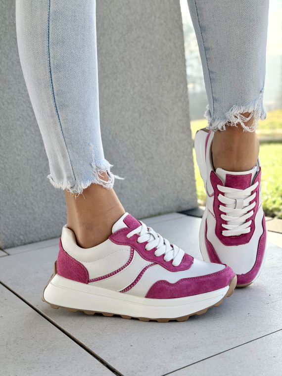 Damskie sneakersy OLEKSY ze skóry naturalnej