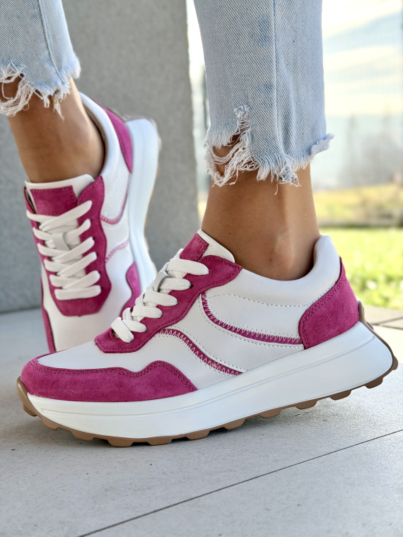 Damskie sneakersy OLEKSY ze skóry naturalnej