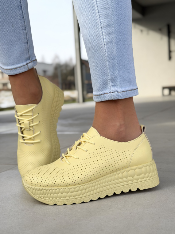 Damskie sneakersy OLEKSY ze skóry naturalnej