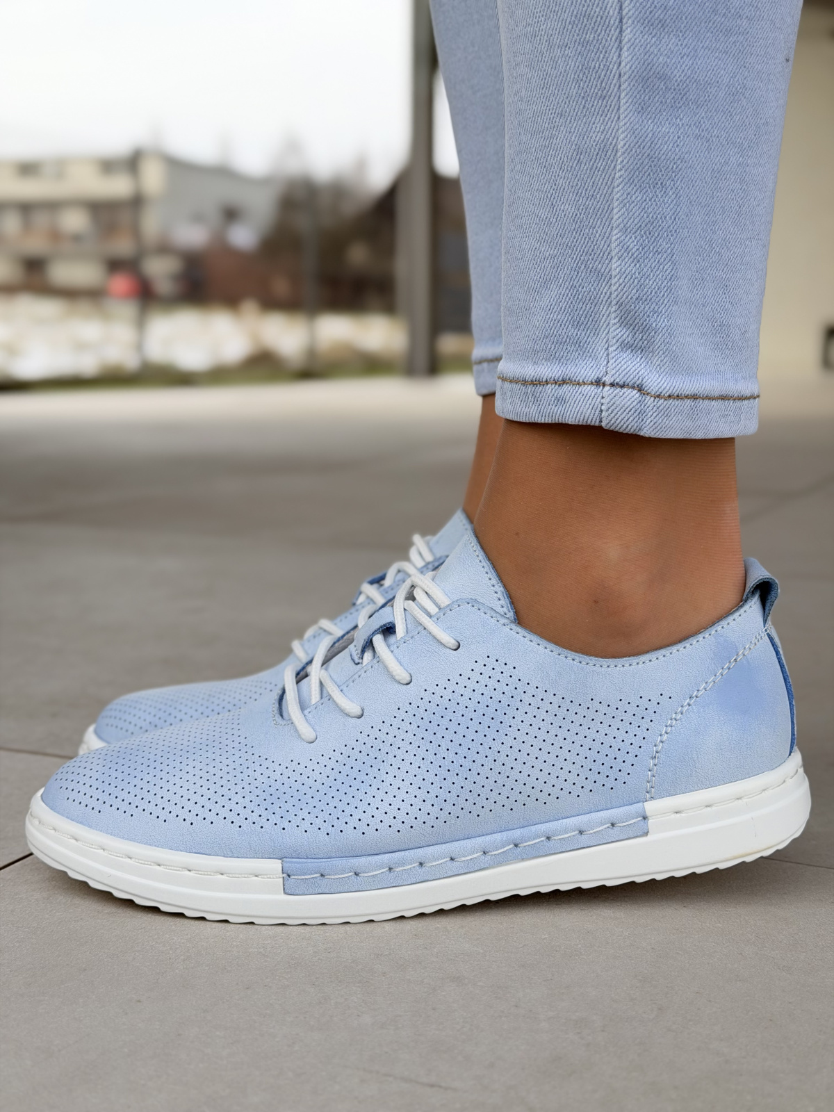 Damskie sneakersy OLEKSY ze skóry naturalnej