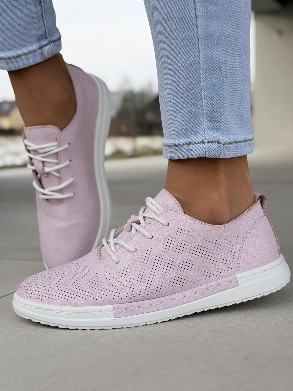 Damskie sneakersy OLEKSY ze skóry naturalnej