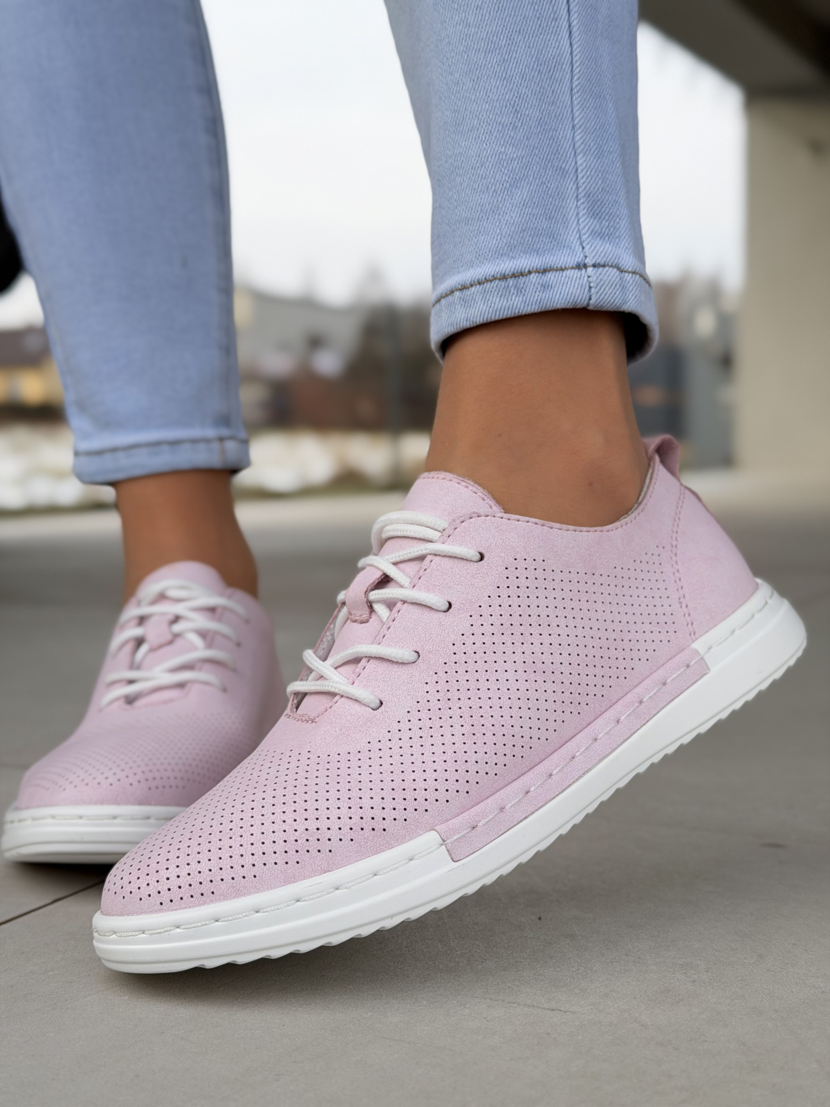 Damskie sneakersy OLEKSY ze skóry naturalnej