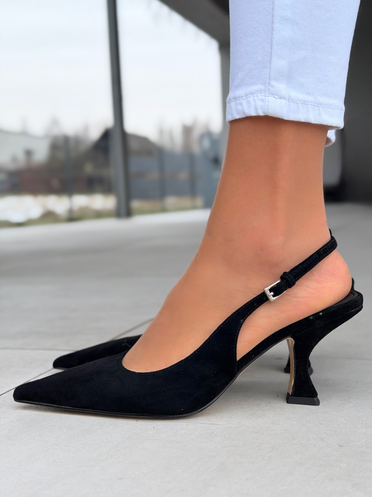 Czółenka OLEKSY ze skóry naturalnej