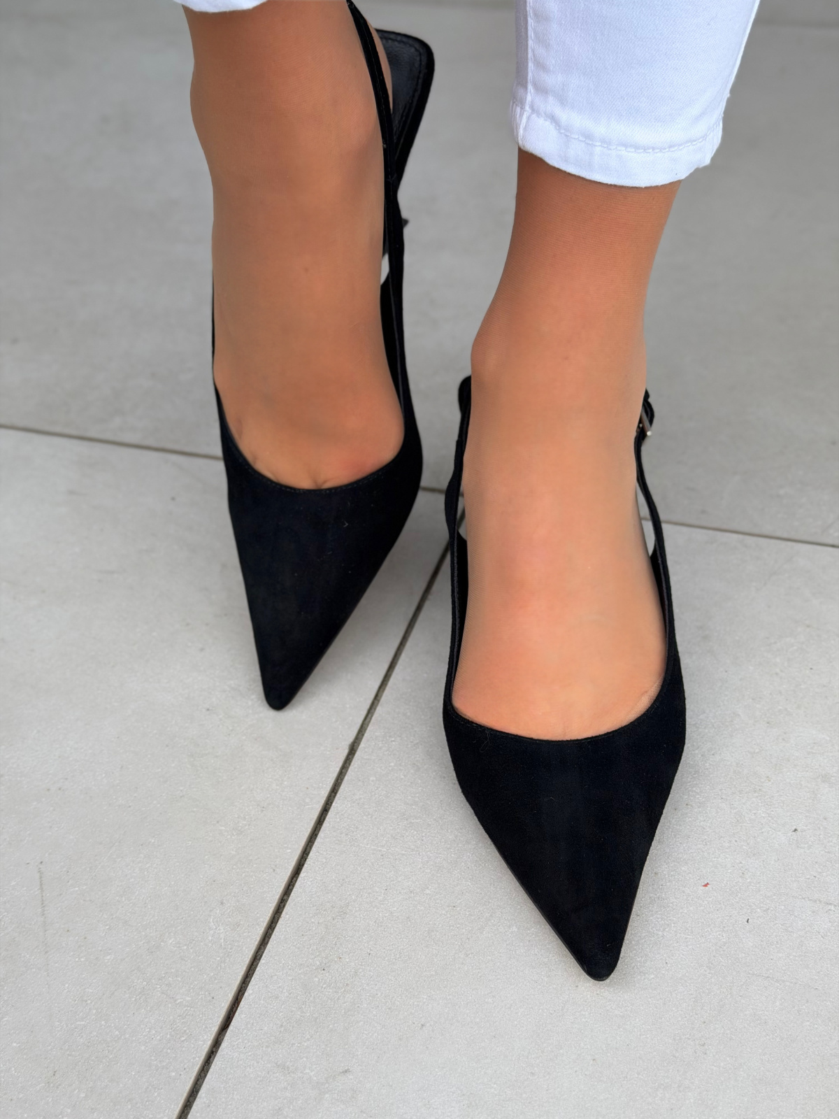 Czółenka OLEKSY ze skóry naturalnej