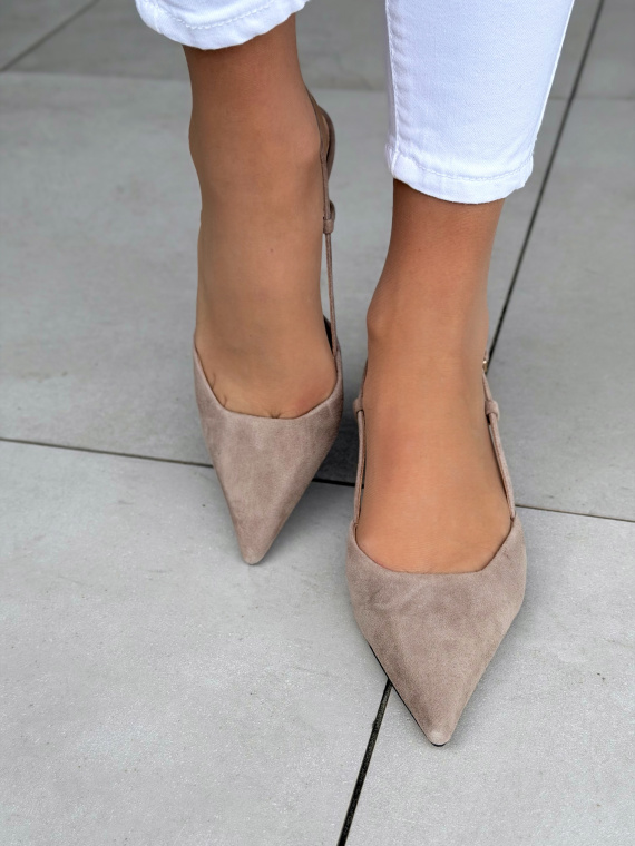 Czółenka OLEKSY ze skóry naturalnej