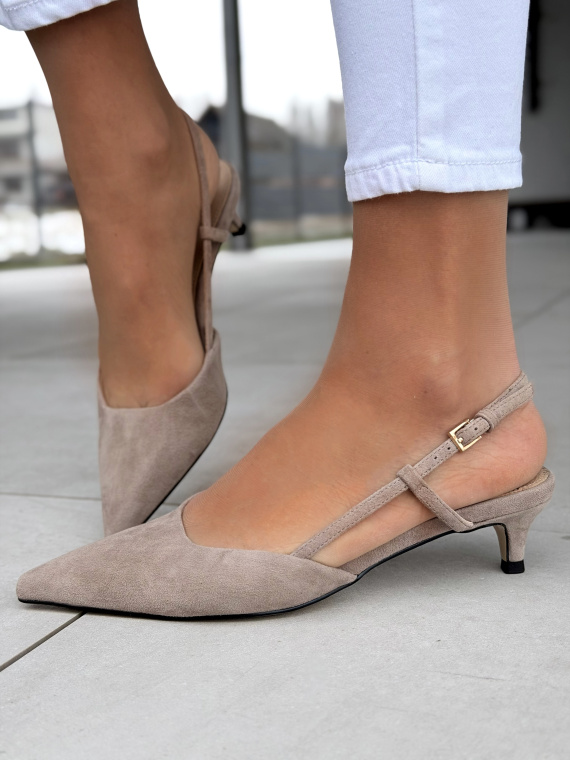 Czółenka OLEKSY ze skóry naturalnej