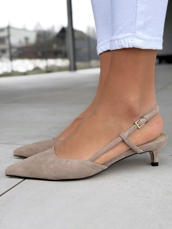 Czółenka OLEKSY ze skóry naturalnej