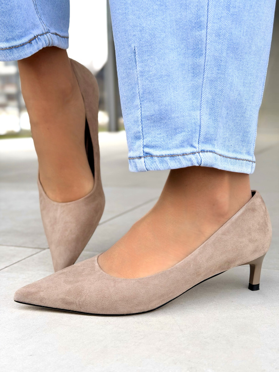 Czółenka OLEKSY ze skóry naturalnej