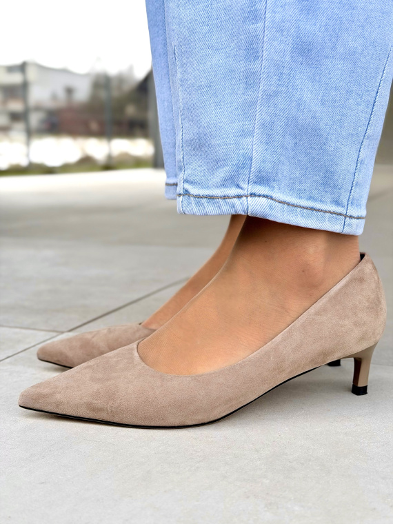 Czółenka OLEKSY ze skóry naturalnej