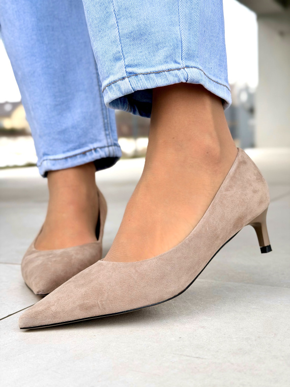 Czółenka OLEKSY ze skóry naturalnej