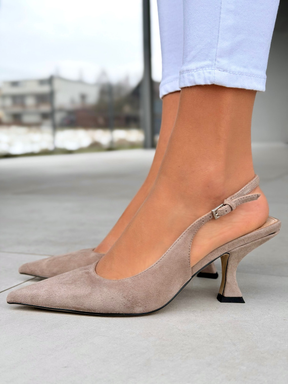 Czółenka OLEKSY ze skóry naturalnej