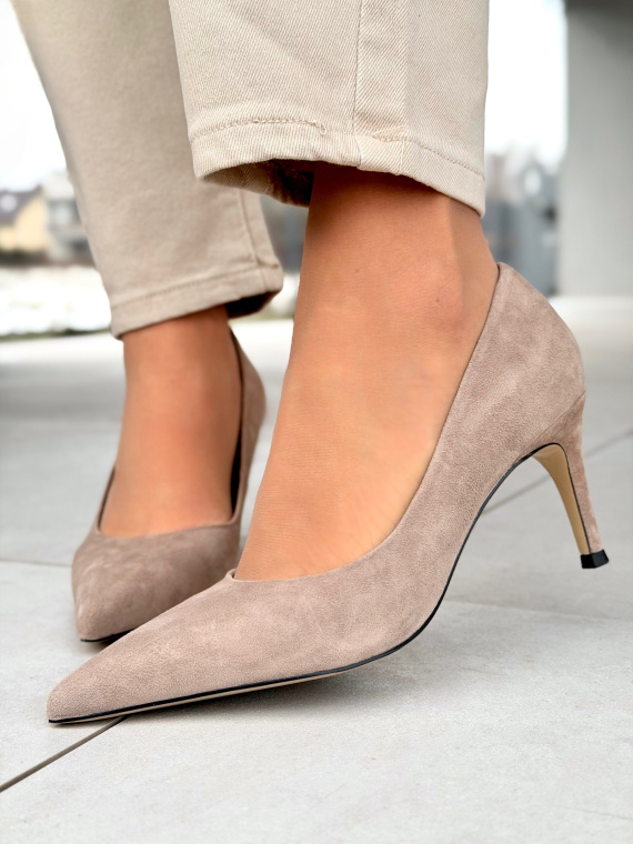 Czółenka OLEKSY ze skóry naturalnej