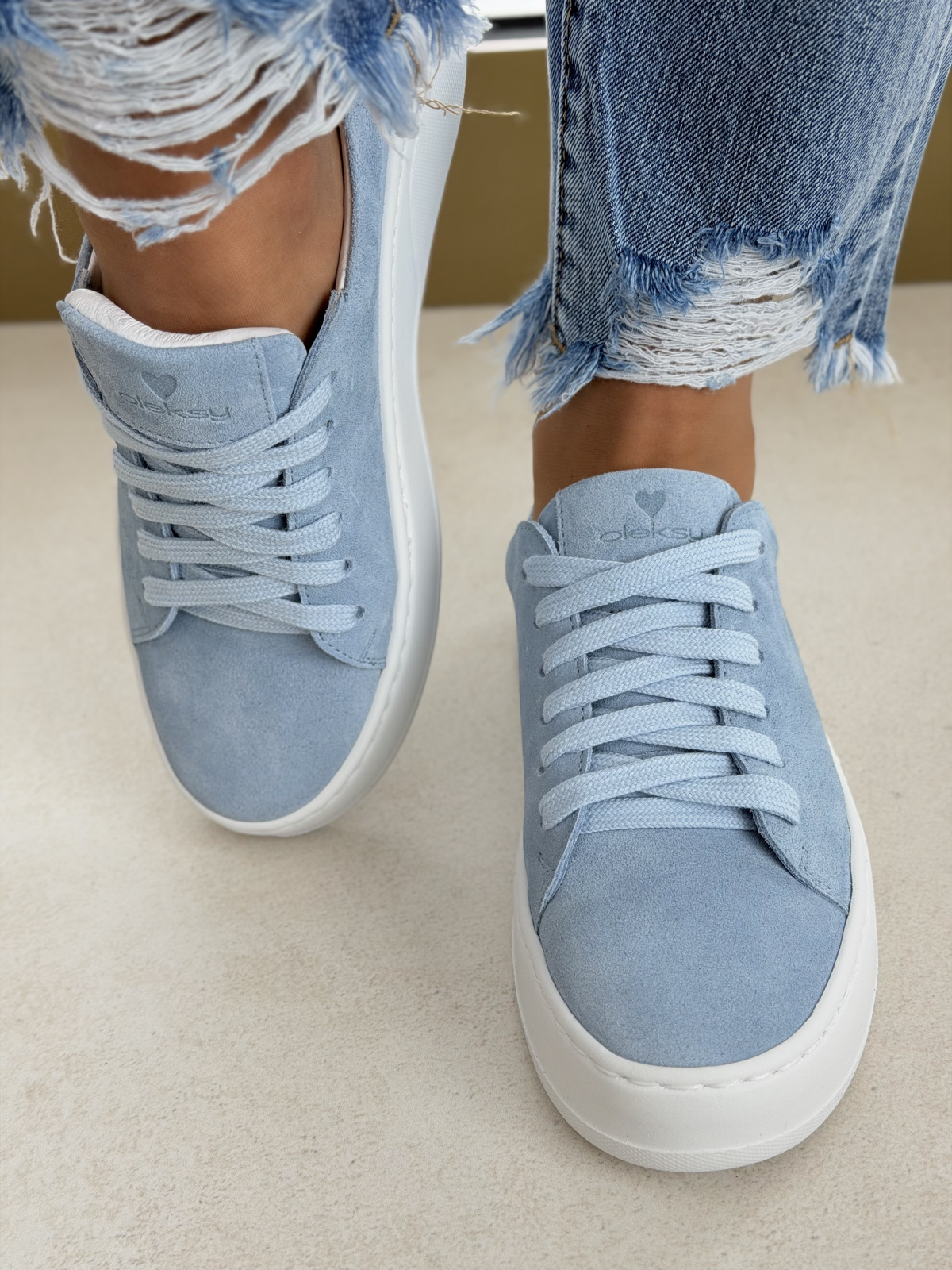 Naturalna skóra, polska produkcja – sneakersy OLEKSY