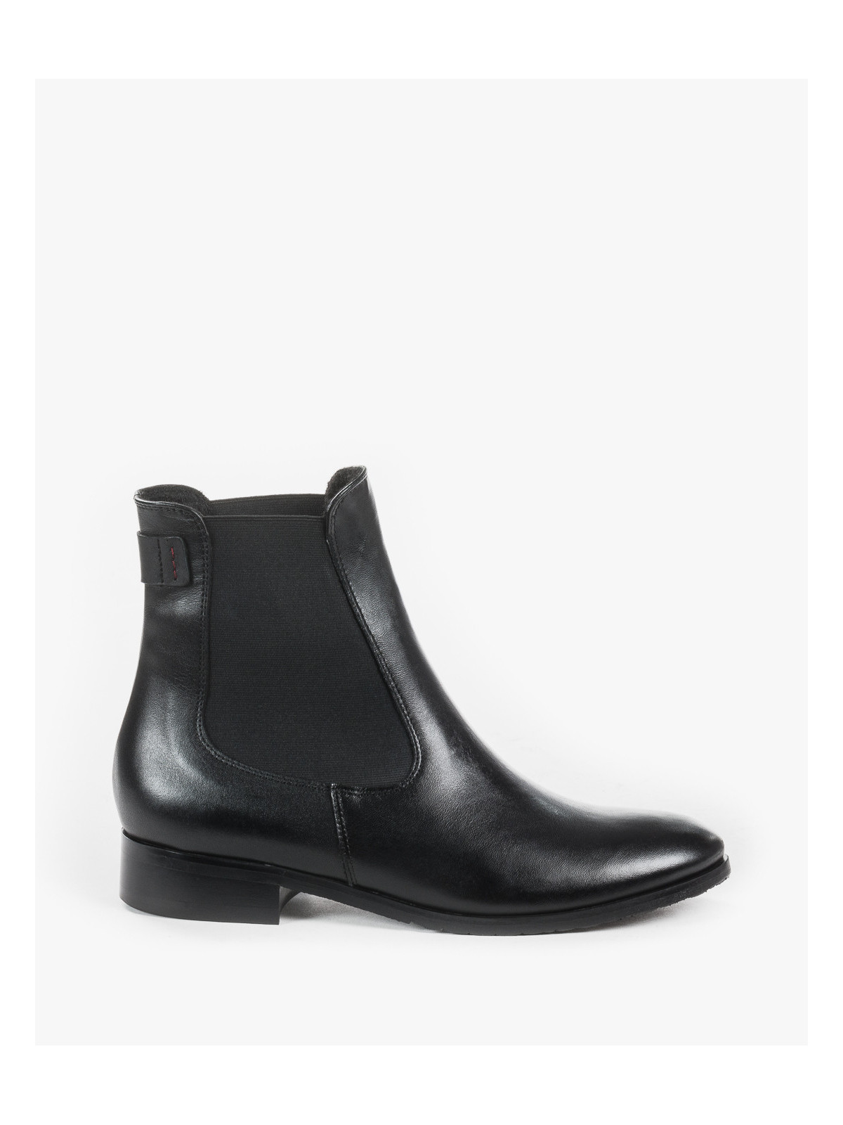 Czarnse sztyblety damskie skórzane